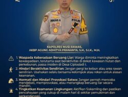 Polres Musi Rawas Tanggapi Dengan Cepat  Insiden Warga Diserang Beruang di Sukakarya 