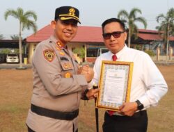 Sinergi Lintas Instansi Jadi Kunci Tekan Karhutla, Kapolres Musi Rawas Beri Penghargaan